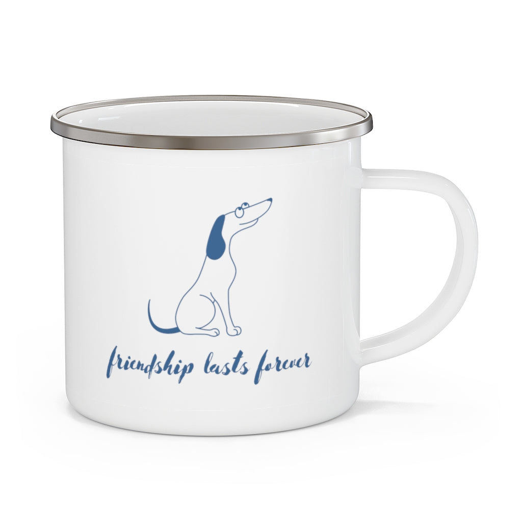 Friendship Lasts Forever Enamel Camping Mug