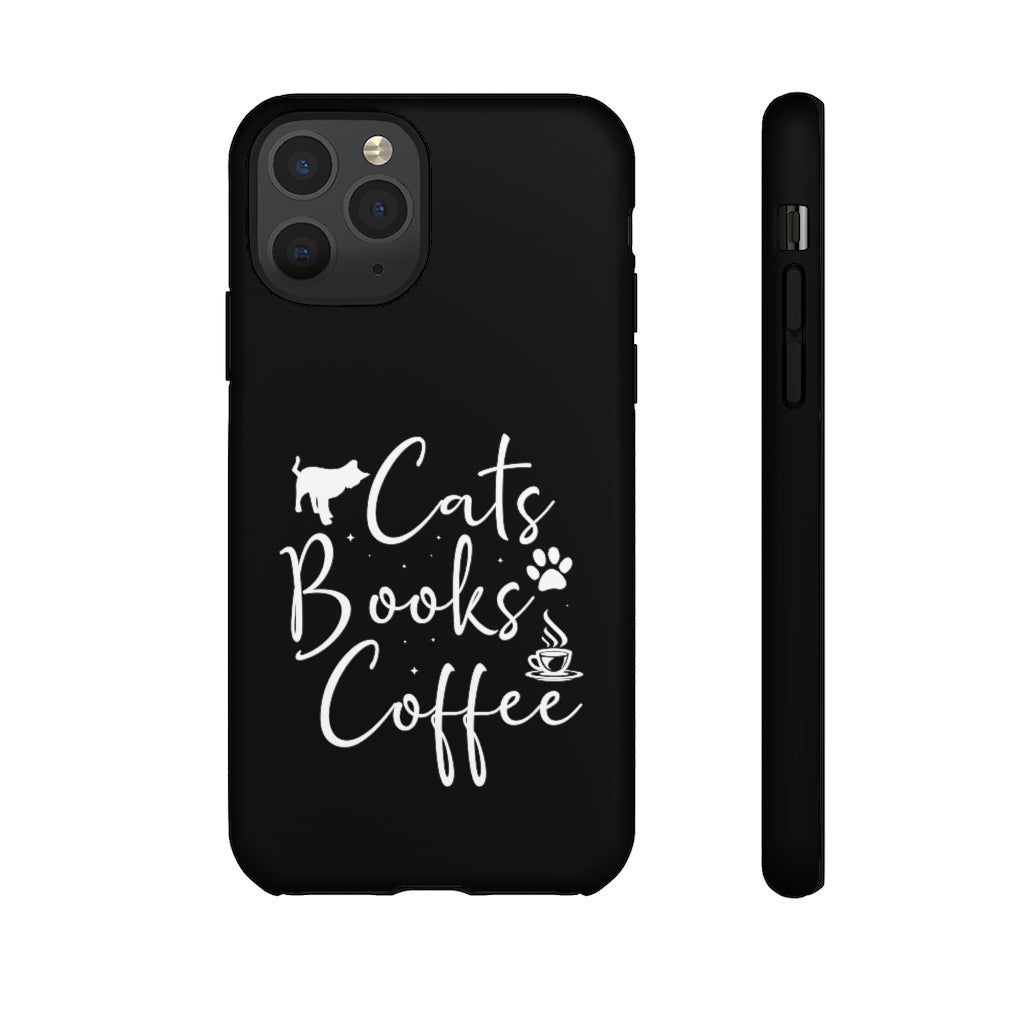 Cats Books Coffee Tough Case