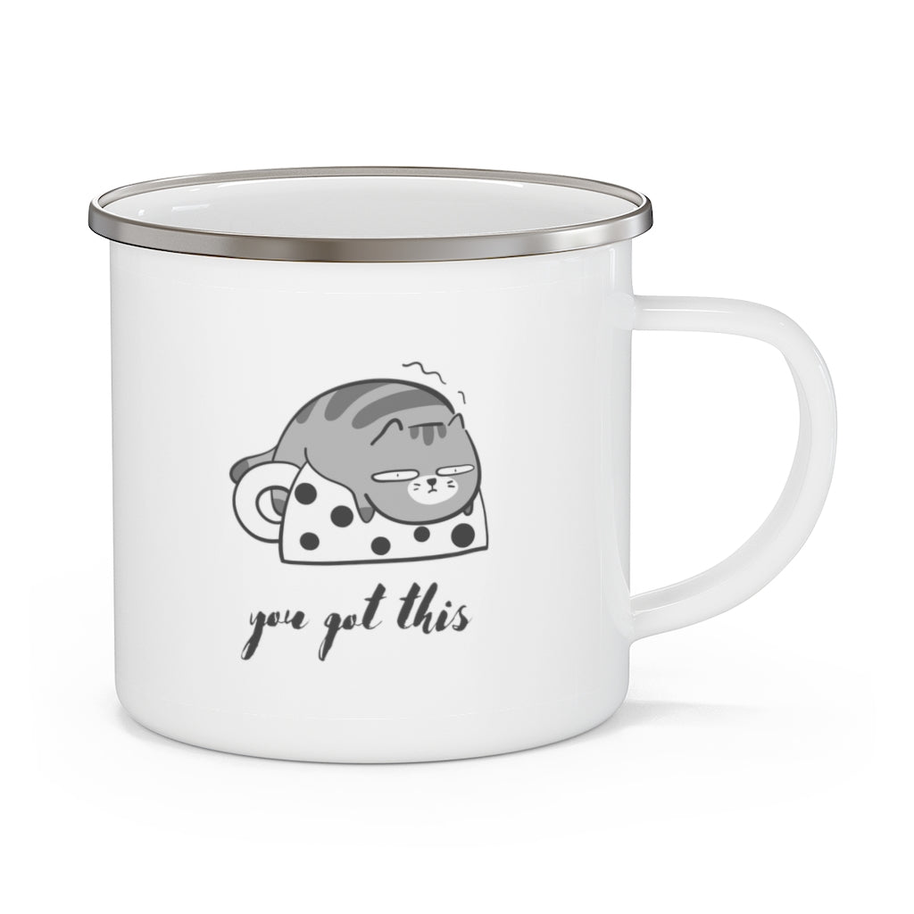 You Got This Enamel Camping Mug