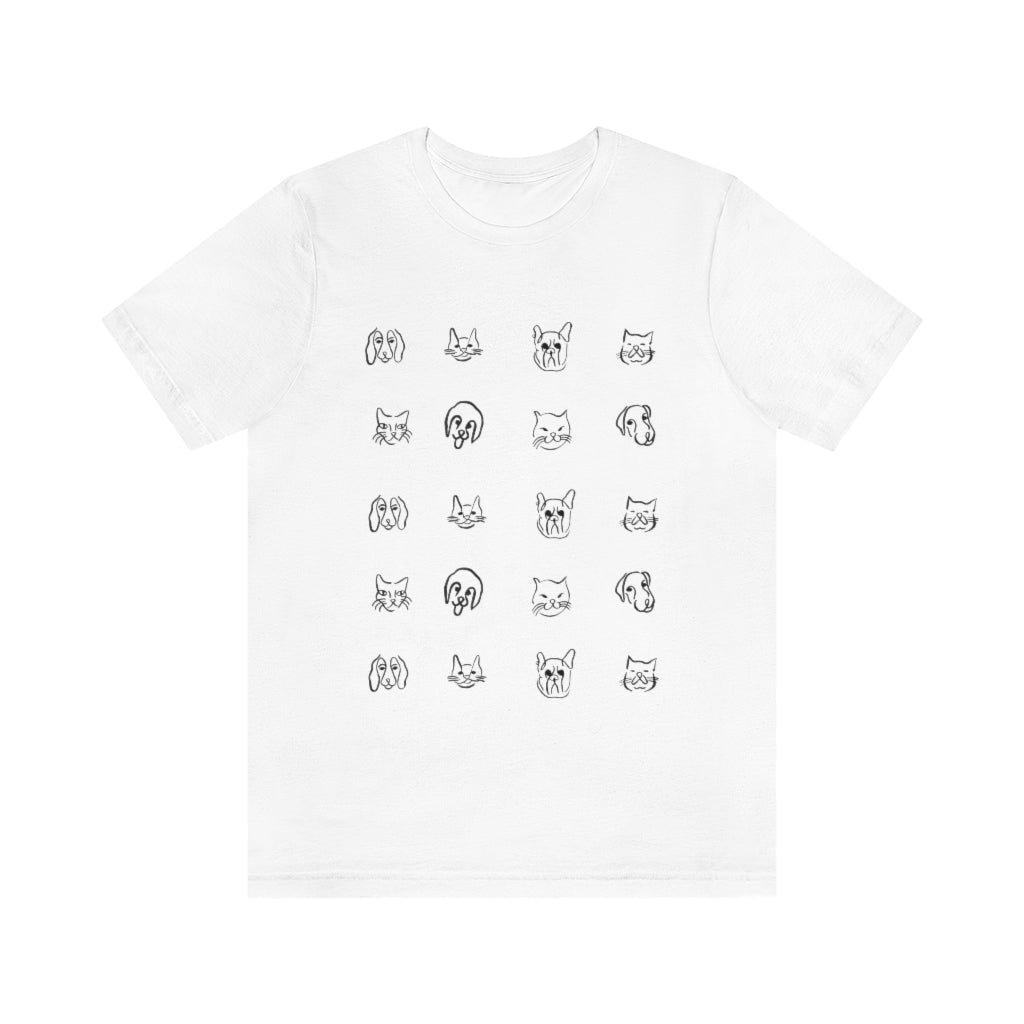 Dog Drawing Unisex Jersey Short Sleeve Tee