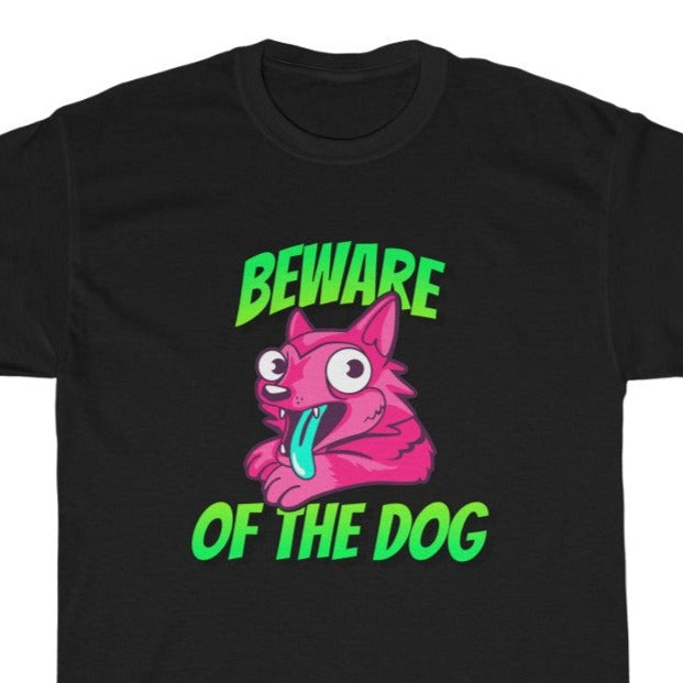 Beware Of The Dog Unisex Heavy Cotton Tee