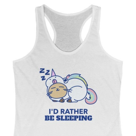 I'd Rather Be Sleeping Women's Ideal Racerback Tank