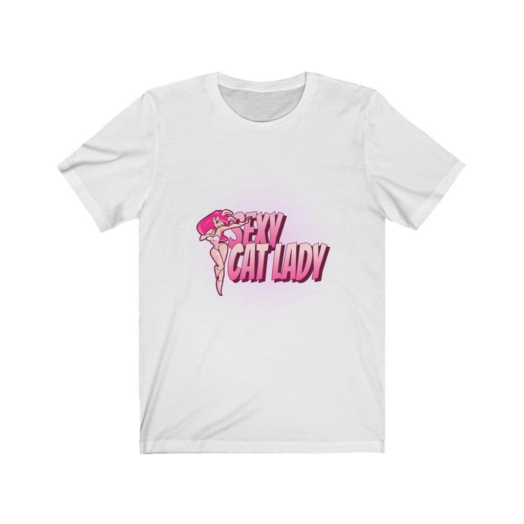 Sexy Cat Lady Unisex Jersey Short Sleeve Tee