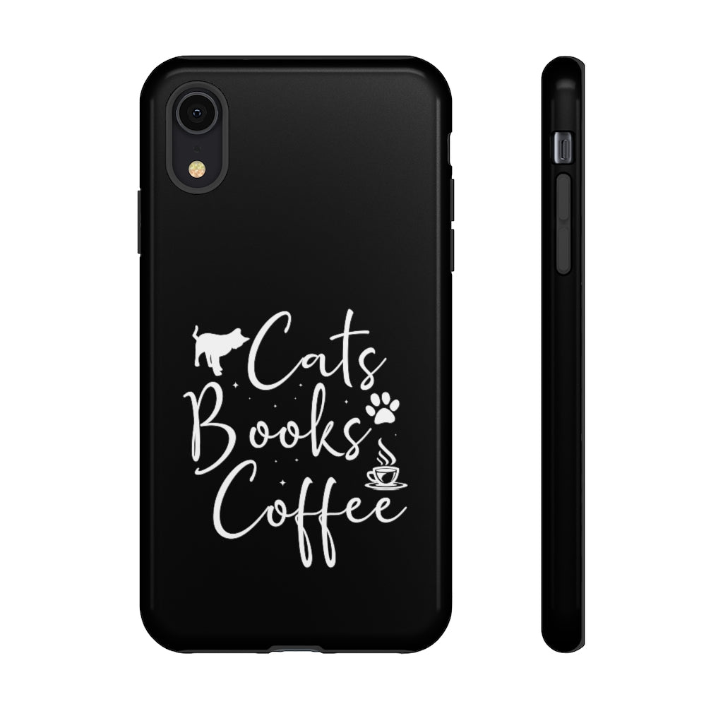 Cats Books Coffee Tough Case