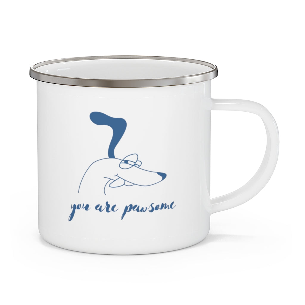 You Are Pawsome Enamel Camping Mug