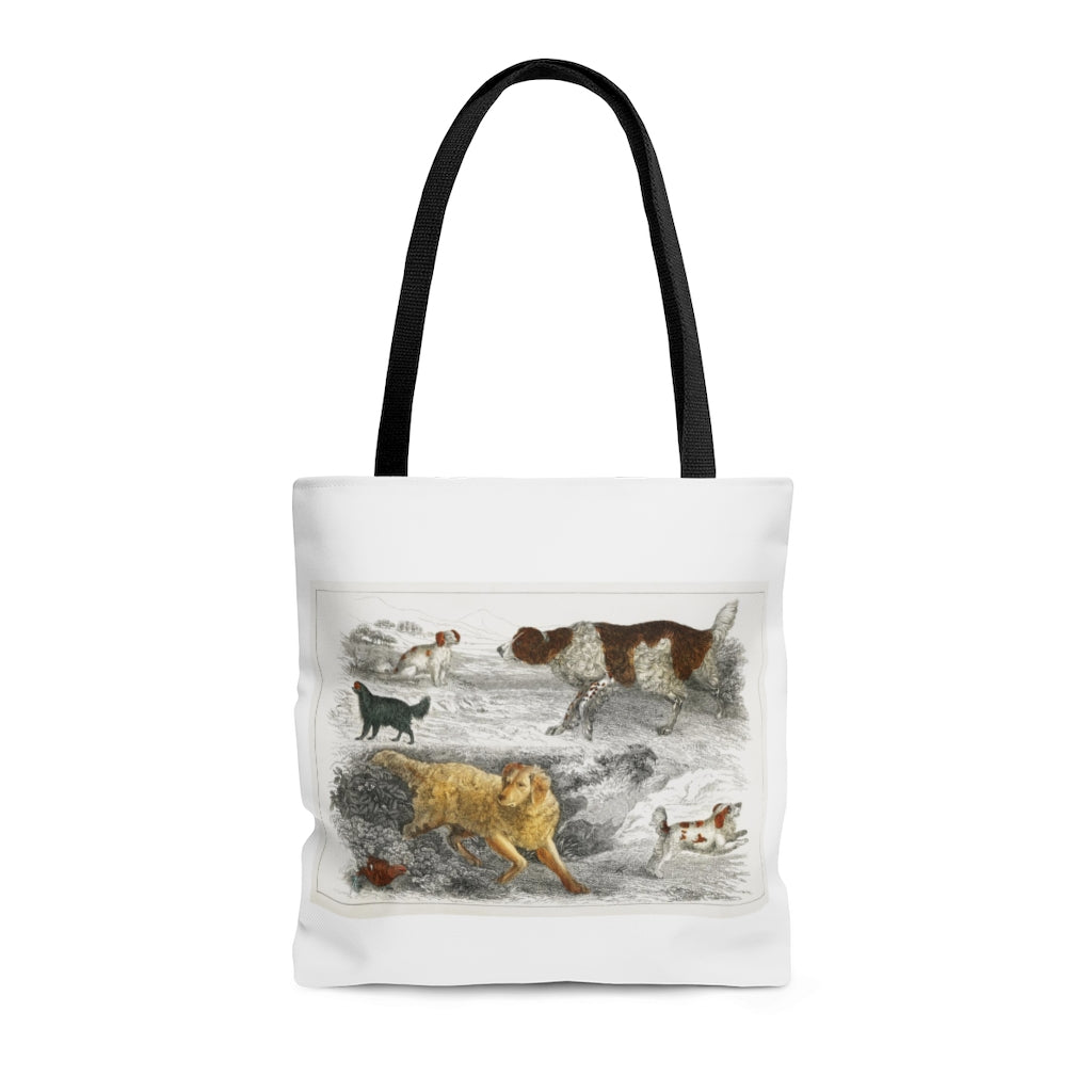 Hunting Dogs AOP Tote Bag