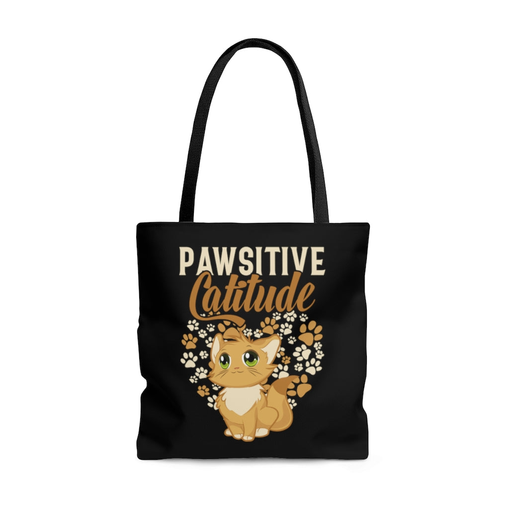 Pawsative Catitude AOP Tote Bag