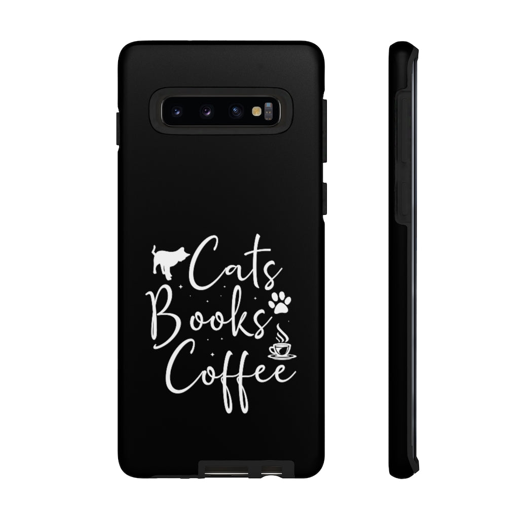 Cats Books Coffee Tough Case