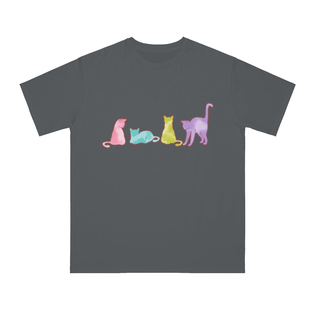 Watercolor Cats Organic Unisex Classic T-Shirt