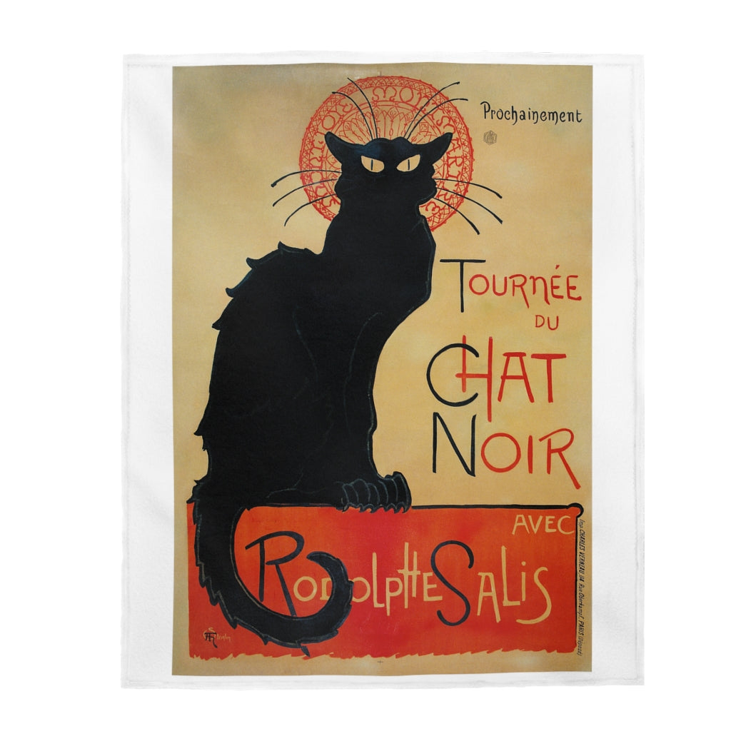 Chat Noir Velveteen Plush Blanket