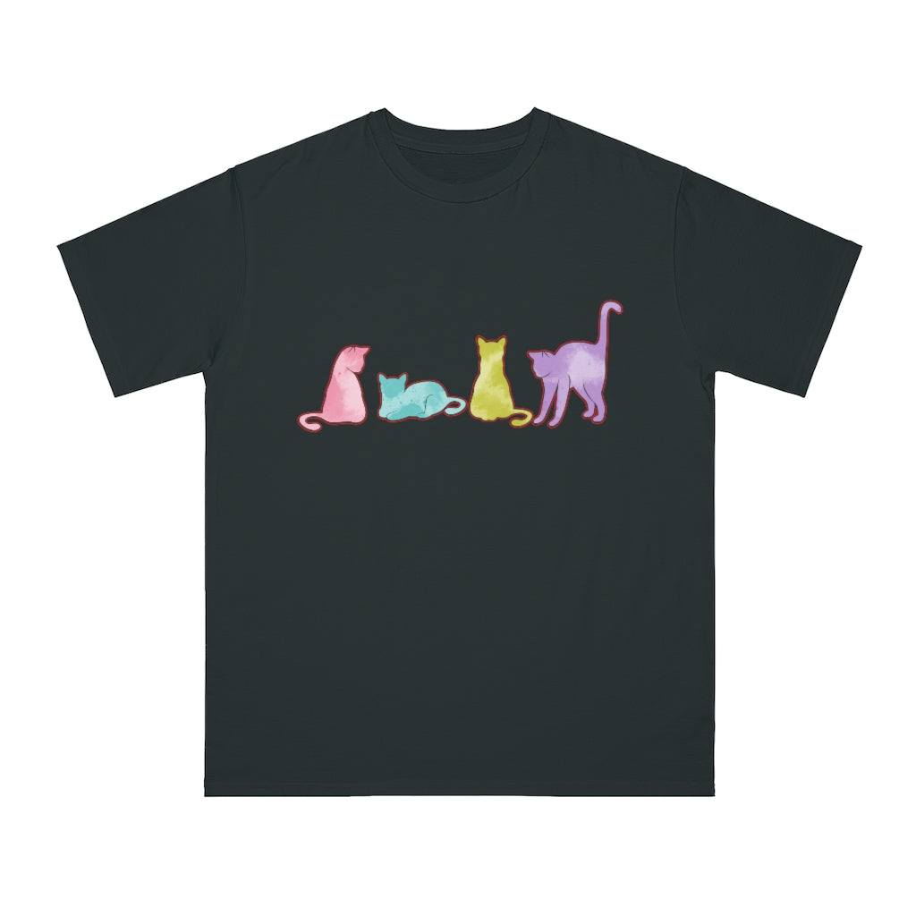 Watercolor Cats Organic Unisex Classic T-Shirt