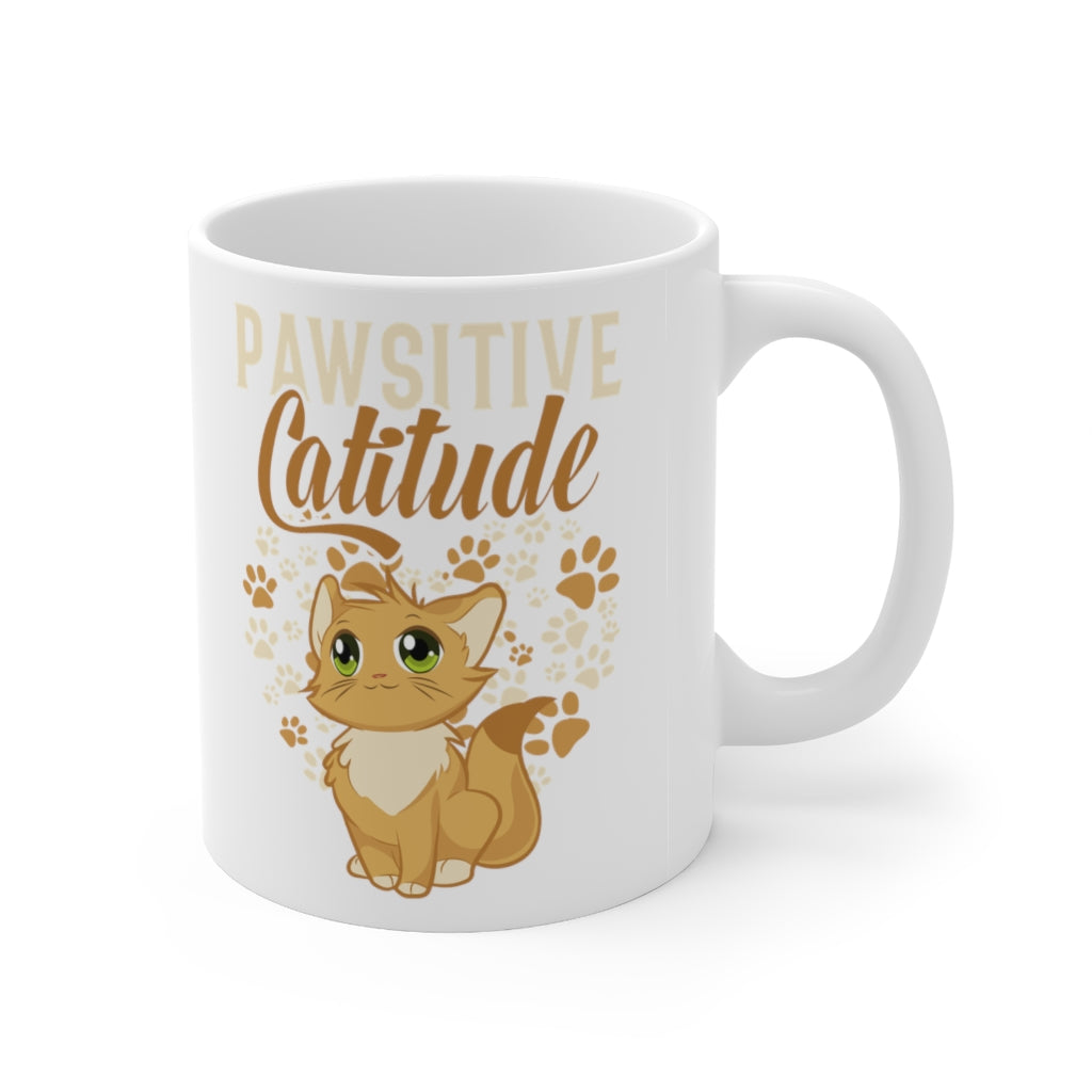 Pawsitive Catitute Ceramic Mug 11oz