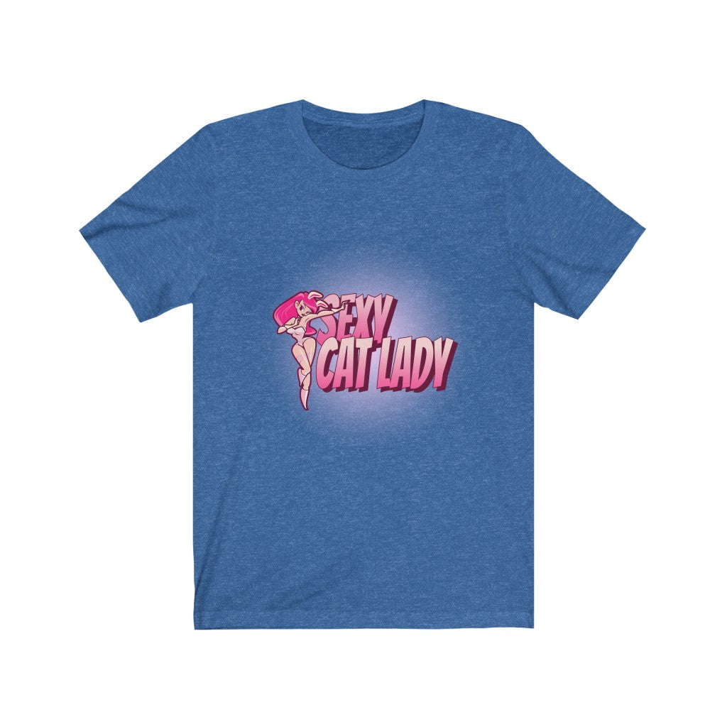 Sexy Cat Lady Unisex Jersey Short Sleeve Tee