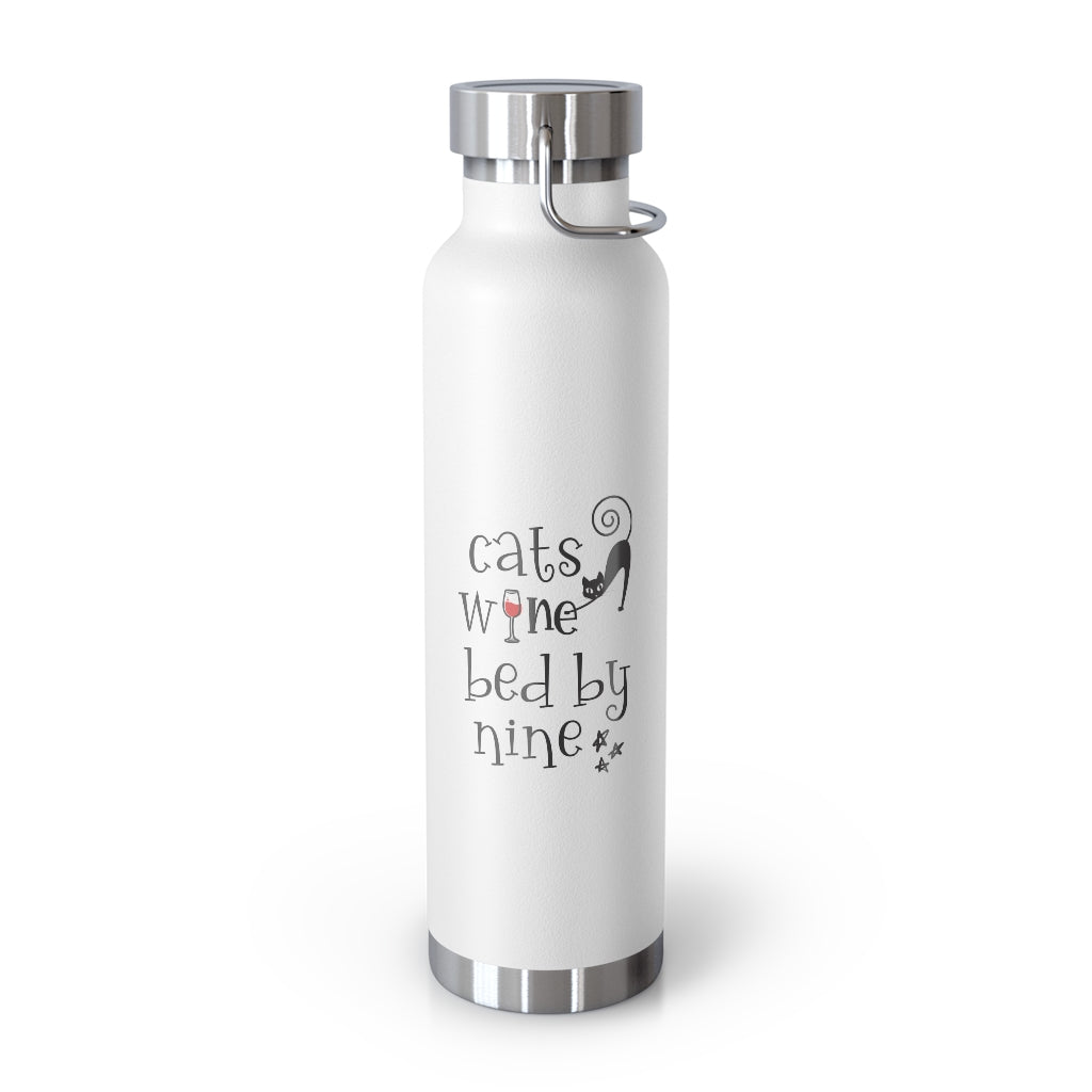 Cats Wine Bed By Nine 22oz Vacuum Insulated Bottle