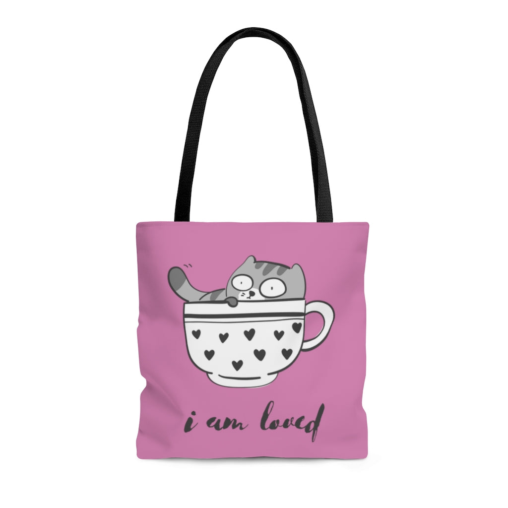 I Am Loved AOP Tote Bag