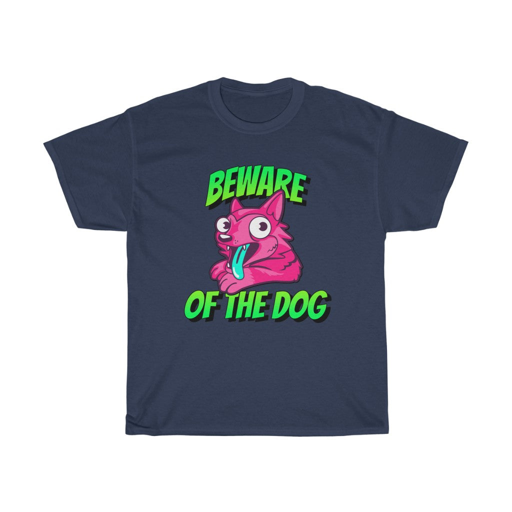 Beware Of The Dog Unisex Heavy Cotton Tee