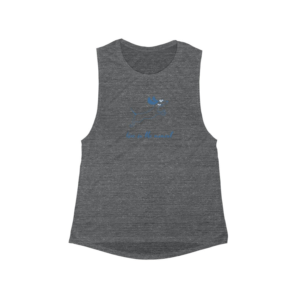 Live In The Moment Women's Flowy Scoop Muscle Tank