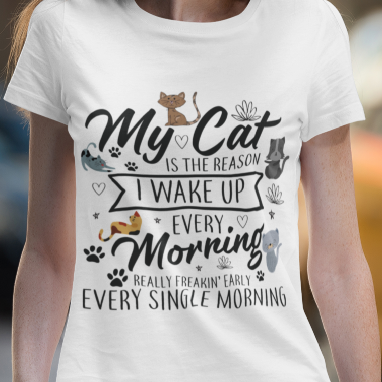 My Cat Is The Reason Unisex Heavy Cotton Tee